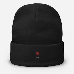 Open image in slideshow, One Rose Beanie
